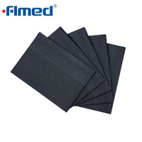 FLMED Dental Hasta Önlükleri Siyah 500/CASE