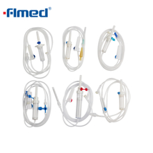 Y portu ile tek kullanımlık infüzyon seti