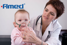 Bağlantı tüpü ile aerosol maskesi (çocuk)